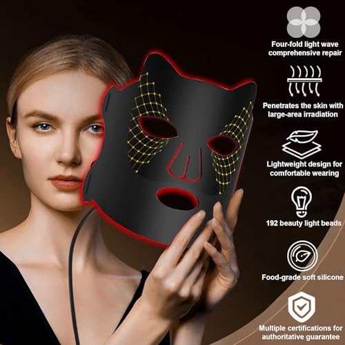 Portable Rechargeable Red Light Therapy Face Mask