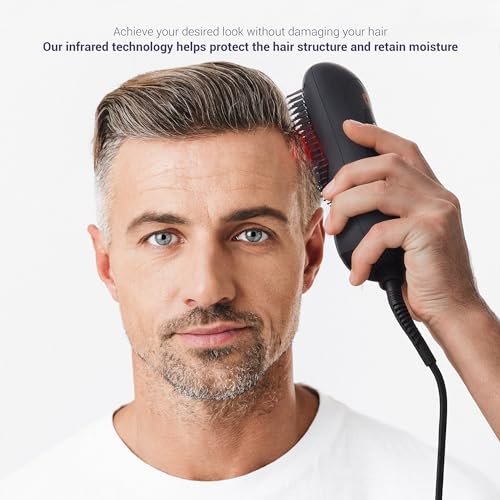 2-in-1 Infrared Hair Brush Dryer for Men