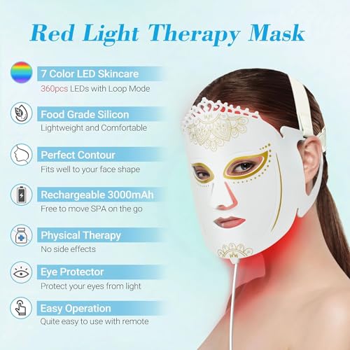 Infrared LED Face Mask for Skin Care Treatment