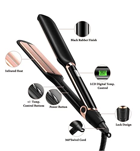 Jonik Infrared Hair Straightener and Curler, Ceramic Tourmaline Plates