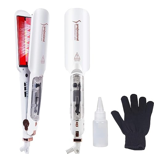 2-in-1 Infrared Flat Iron & Curler for Hair