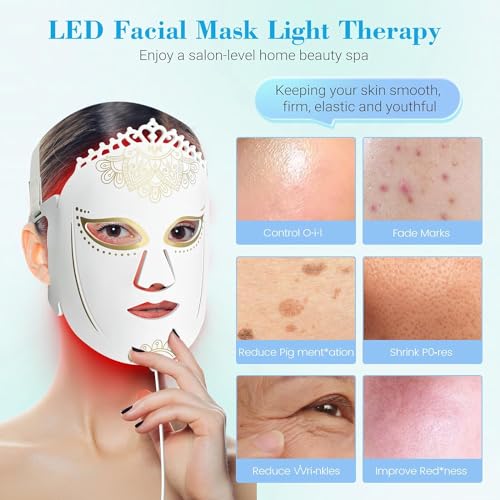 Infrared LED Face Mask for Skin Care Treatment