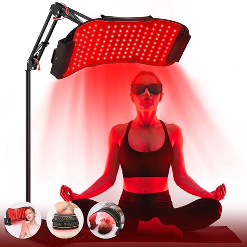 LuxRenew Max Multifunction Red Light Therapy Mask with Stand