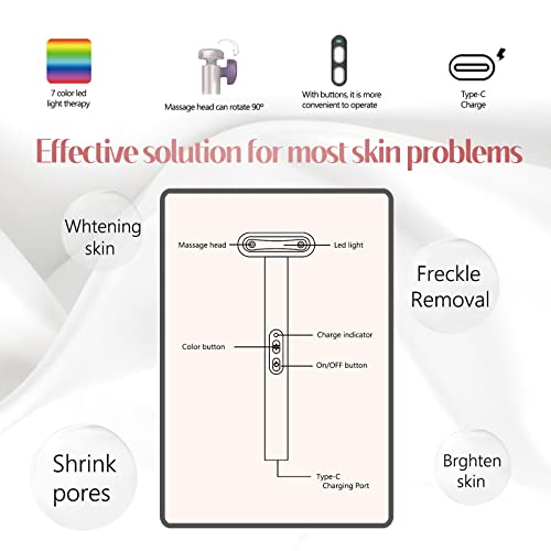 Infrared LED Light Therapy Face Massager for Skin