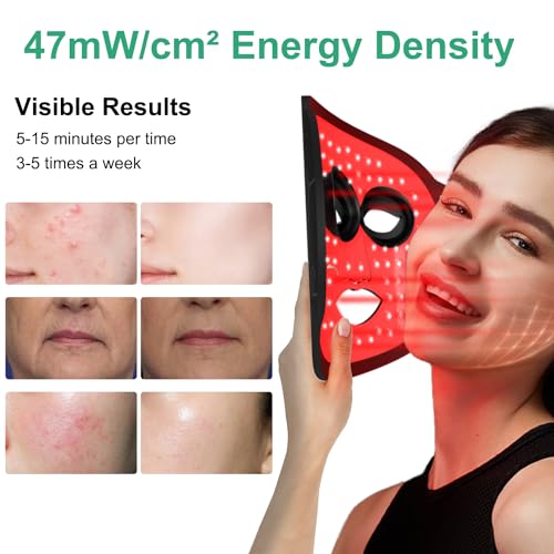 Infrared LED Light Therapy Face Mask Skincare Treatment