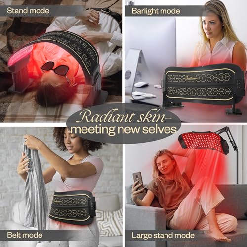 LuxRenew Max Multifunction Red Light Therapy Mask with Stand