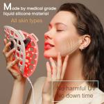 Avorla LED Facial Mask: Red, Infrared & Blue الضوء