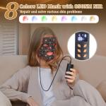 8-Color LED Red Light Therapy Face Mask