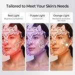 Pink LED Red Light Therapy Face Mask