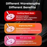Pink LED Red Light Therapy Face Mask