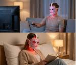 Pink LED Red Light Therapy Face Mask