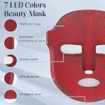 7-Color LED Red Light Therapy Facial Mask