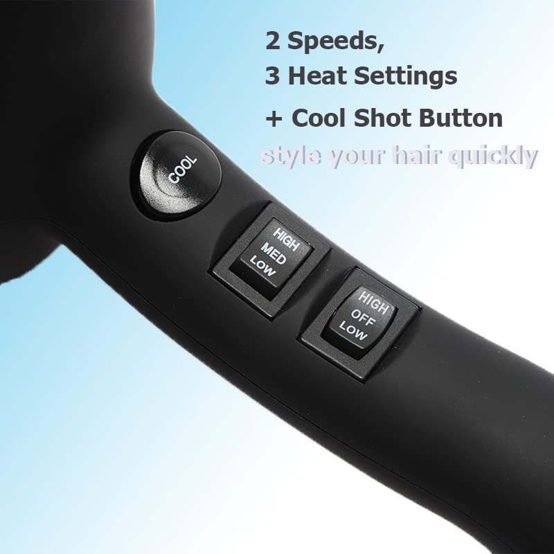 Professional Infrared Hair Dryer with Ionic Technology & Accessories