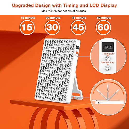 Adjustable Stand Red Light Therapy Panel, Skin Care