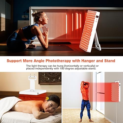Adjustable Stand Red Light Therapy Panel, Skin Care