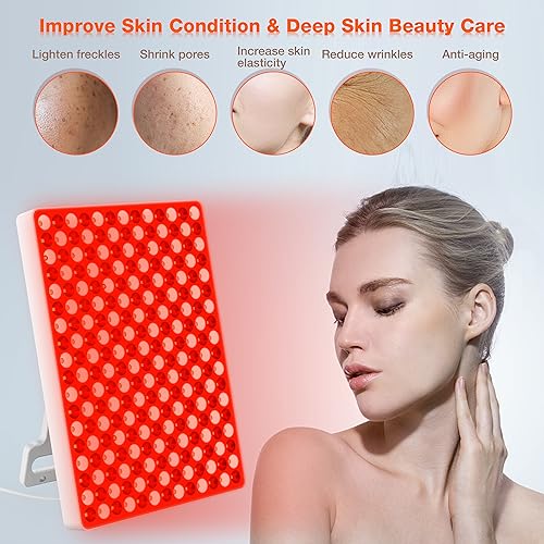 Adjustable Stand Red Light Therapy Panel, Skin Care