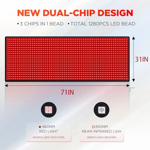 Red Light Therapy Infrared Pad: Pain Relief Large Mat
