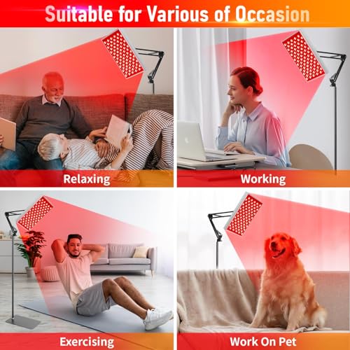 Red Light Therapy Panel with Stand for Pain