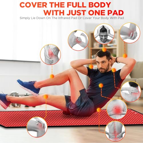 Red Light Therapy Infrared Pad: Pain Relief Large Mat