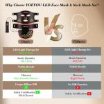 YOEYOU Portable Red Light Therapy Mask for Face