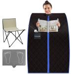 Portable Infrared Sauna Tent with Heated Foot Pad