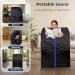 Portable Infrared Sauna Tent with Heated Foot Pad