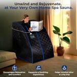 Portable Infrared Sauna Tent with Heated Foot Pad