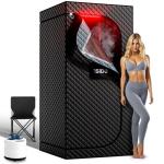 ISIDO Portable Infrared Steam Sauna with Red Light