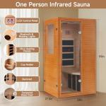 Real Relax Home Sauna with Far Infrared Lights