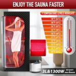 ISIDO Portable Infrared Steam Sauna with Red Light