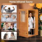 Real Relax Home Sauna with Far Infrared Lights