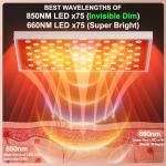 Red and Near Infrared LED Therapy Panel Duo