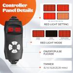 2-in-1 Red Infrared Light Therapy Lamp