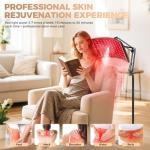 Red Light Therapy Panel with Stand for Face & Body