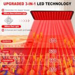 Portable Red Light Therapy Mat for Pain Relief