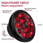 DMMBMFC 54W Red Light Therapy Lamp with Holder