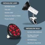 LifePro InfraGlow Red Light Therapy Lamp