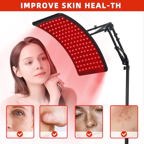Red Light Therapy Lamp for Face and Body