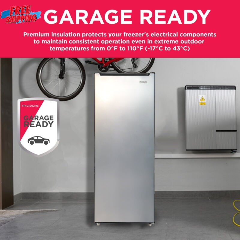 Frigidaire EFRF698-6COM 6.5 Cu. ft. Upright Freezer, Platinum