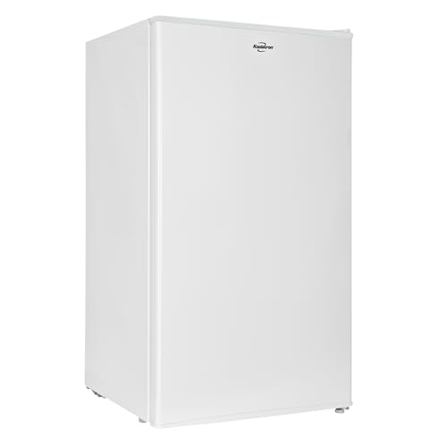 Koolatron BC88W Compact Small Refrigerator Fridge w/Freezer Dorm Beverage Bedroom Office 3.2 Cu. Ft. White