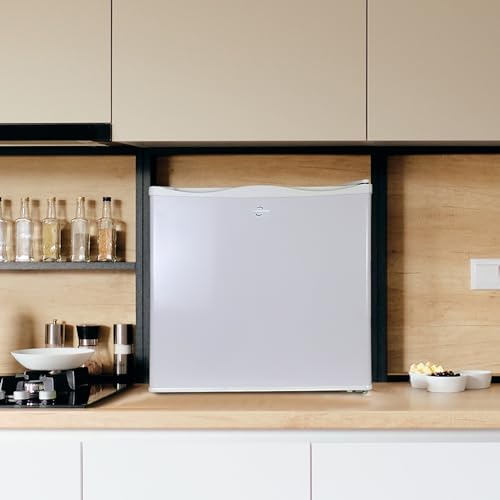 Koolatron ‎KTUF34 AZ Mini Upright Freezer 1.2 cu ft (34L) White, Manual Defrost, Space-Saving Flat Back, Reversible Door, Wire Shelf, for Apartment, Condo, Office, RV, Cabin, Dorm Room, Home Bar