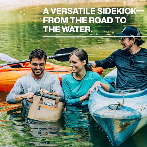 RTIC Soft Cooler 20 Can, Insulated Bag Portable Ice Chest Box for Lunch, Beach, Drink, Beverage, Travel, Camping, Picnic, Car, Trips, Floating Cooler Leak-Proof with Zipper, Sage