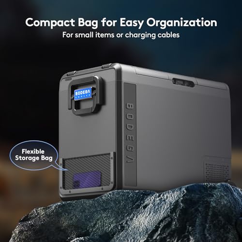 BODEGACOOLER 12 Volt Car Refrigerator, 61Quart（58L）Car Fridge Dual Zone, Protable Freezer WIFI APP Control, RV Electric Cooler -4℉-68℉ 12/24V DC 100-240V AC for Outdoor, Vehicles, Camping, Travel