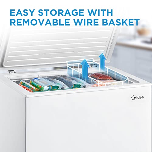 Midea MRC070S0AWW Chest Freezer, 7.0 Cubic Feet, White