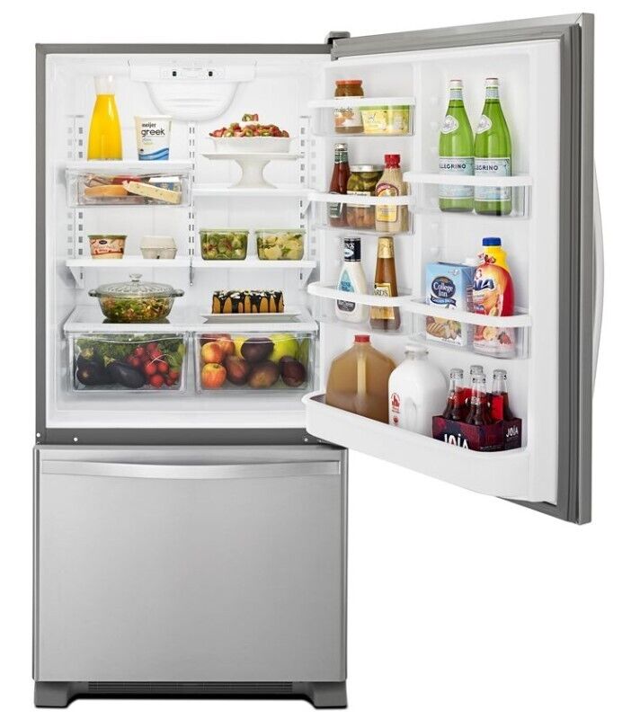 Whirlpool 19 cu ft Bottom-Freezer Refrigerator WRB329RFBM