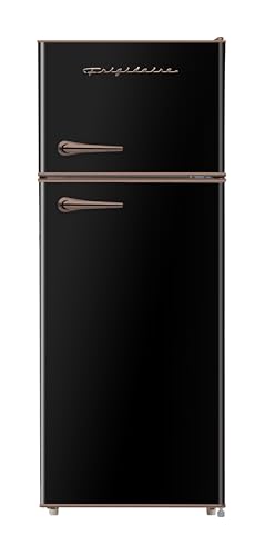 Frigidaire EFR768-BLACK Retro Apartment Size Refrigerator, 7.5 Cu Ft