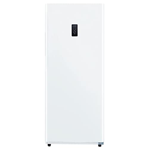 Hamilton Beach HZ4941 14 cu ft Upright CONVERTIBLE Fridge/Freezer-Frost Free-Reversible Door-Removable Glass Shelves-LED Interior Light, White