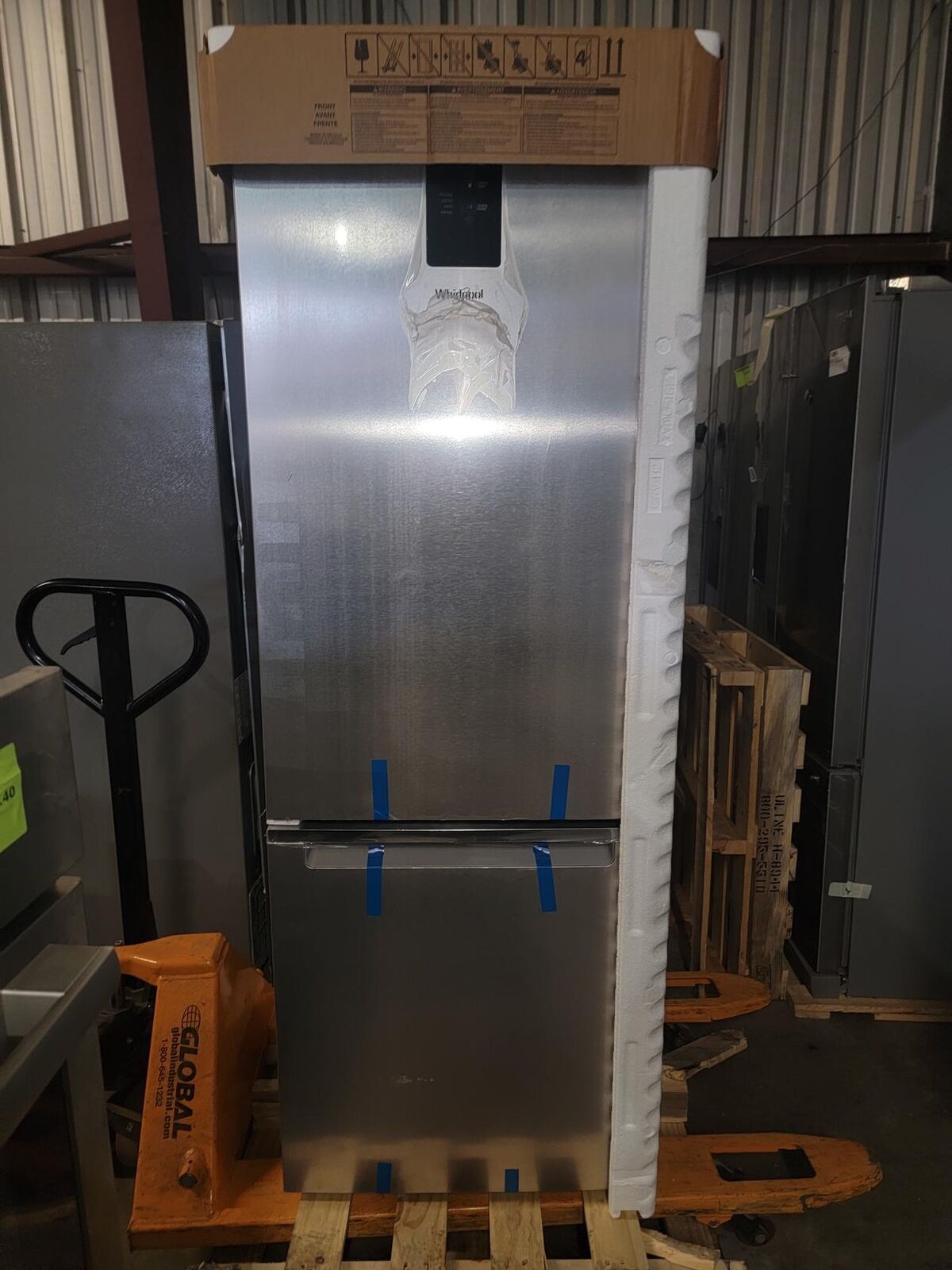 Whirlpool WRB543CMJZ 12.7 Cu. Ft. Bottom-Freezer Counter Depth Refrigerator