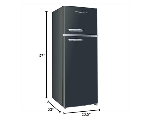 Frigidaire EFR753 Retro Apartment Size Refrigerator - Black, 7.5 Cu Ft