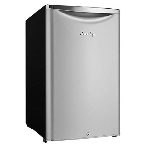 Danby DAR044A6DDB Contemporary Classic 4.4 Cu.Ft. Mini Fridge, Compact Refrigerator for Bedroom, Living Room, Bar, Dorm, Kitchen, Office, E-Star in Silver, 3 Sq Ft